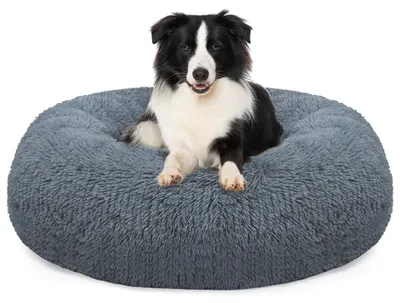 Immagine prodotto di Cuccia rotonda in peluche, diametro 80 cm, con base antiscivolo