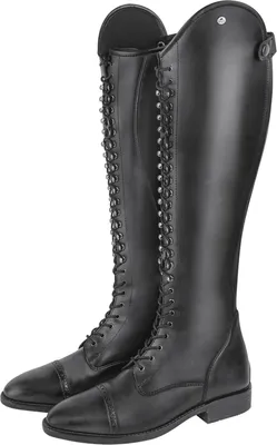 Produktbild von Waldhausen Reitstiefel Portland Polo inklusive zwei Paar glitzernder Schnürsenkel, Farbe:schwarz normal, Größe:39
