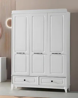 Produktbild von Modern Komplett Jugendzimmer Luxus Kinderzimmer Set 3tlg Weiß Farbe neu