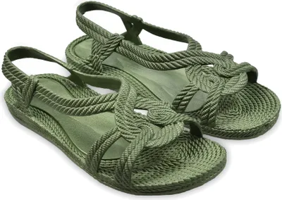 Immagine prodotto di BRASILERAS Infradito donna Ragazzi Ragazze Antiscivolo scarpe comode da spiaggia/piscina/urbano militari verdi 38 EU-UBKEMA
