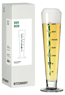 Produktbild von Ritzenhoff Bierglas Fußball 385 ml Kristallglas  Germany