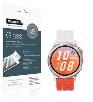 Image de 2x Protection ecrán pour Huawei Watch GT Runner 2 Verre souple Film Protecteur 9H dipos