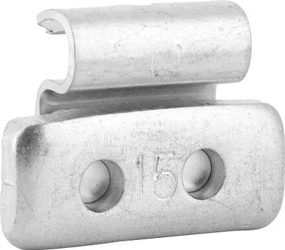 Image de 15 g 0,53 once 100 pièces P-Style Poids de roue en alliage d'aluminium à monter Contrepoids pour roues en acier