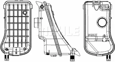 Image de Réservoir de liquide de refroidissement MAHLE pour CITROËN BERLINGO
