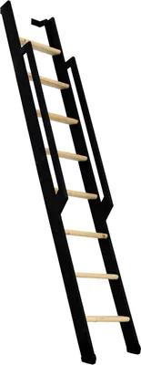 Produktbild von Minka Wangentreppe Strong 199cm max. Geschosshöhe Fichte schwarz