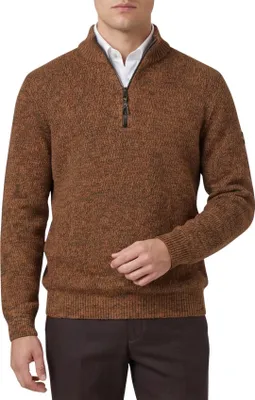 Produktbild von Camel Active Pullover mit Halb-Reißverschluss braun Baumwolle