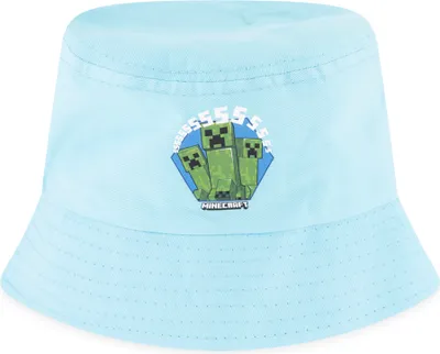 Produktbild von Kinder-Minecraft-Mütze mit blauer Krempe, Größe 52