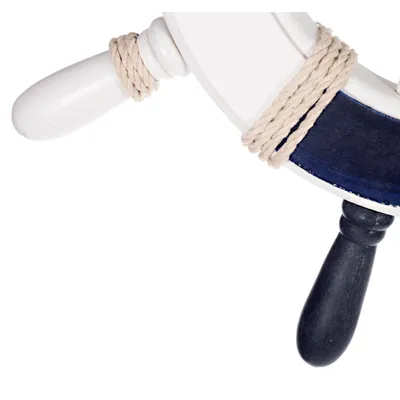 Produktbild von Dekoratives Steuerrad 3 aus Holz mit Nautik Optik Schiffsrad 33cm Bootsdeko