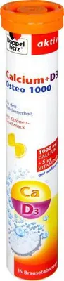Obrázek produktu pro Doppelherz Calcium+D3 Osteo 1 000 šumivých tablet 15 ks