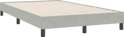 Produktbild von vidaXL Bettgestell ohne Matratze Hellgrau 120x220 cm Samt