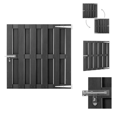 Produktbild von vidaXL Gartentor WPC 100 x 100 cm Grau -  Gartentore