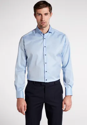 Produktbild von Eterna Hemd Twill Modern Fit 8819-10-X15V Gr. 45 blau