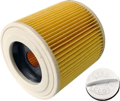 Produktbild von Trade-Shop Patronen-Filter inkl. Verschlussschraube für Kärcher A 400 Plus, A 2099, A 2104, A 2199, A 2999, A 3100 OBI, A1000 A2000 A3000 Serie