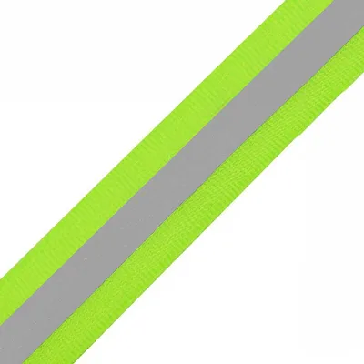 Produktbild von 1m Gummiband mit Reflexstreifen 40mm meterware Reflektorband Farbwahl
