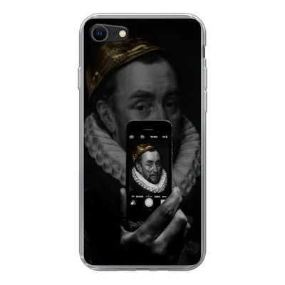 Produktbild von MuchoWow® Handyhülle Schutzhülle Hülle für iPhone SE 2022 Wilhelm von Oranien - Gemälde - Selfie Silikon Softcase Handy Hülle - Schutzhülle