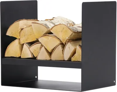 Produktbild von MAGNUS Brennholzregal R149 Schwarz Kaminregal Holzregal Ofenregal