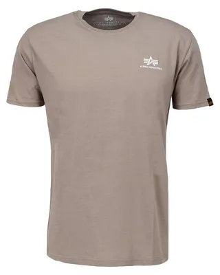 Produktbild von ALPHA INDUSTRIES BASIC T SMALL LOGO Herren Logoshirt, Größe:L, Farbe:679 - Vintage Sand