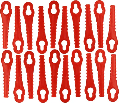 Produktbild von vhbw 20x Ersatz-Messer kompatibel mit Güde RT 18-201-05, RT 18-0 Rasentrimmer - Ersatzklinge Rot, Kunststoff