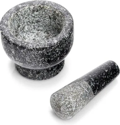 Produktbild von Famanu Mörser-Set mit Stößel - 9 x 9 x 6,5 cm