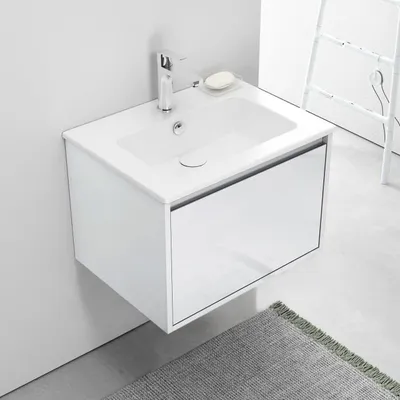 Immagine prodotto di Mobile lavabo sospeso con cassetto, 60 cm, 1 cassetto