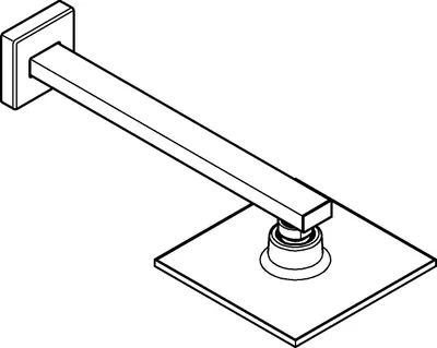 Produktbild von GROHE Kopfbrauseset Euphoria Cube 152 26073, Brausearm 286 mm, 1 Strahlart, maximaler Durchfluss bei 3 bar: 8 l/min, chrom