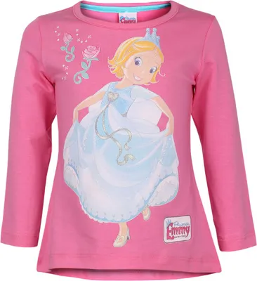 Produktbild von 82404 Disney Prinzessin Emmy Langarmshirt Mädchen – Pink, Gr. 98 – Süßes Shirt mit Prinzessin Emmy Motiv, bequem & stylish