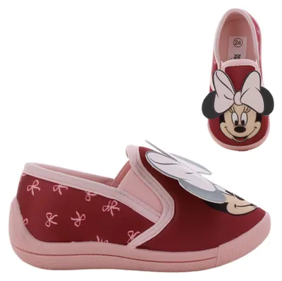 Productafbeelding van Leomil Disney Minnie Muilen voor kinderen, meisjes, warme pantoffels, maat 28, rood