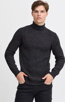 Produktbild von Blend BHPullover Herren Rollkragenpullover Strickpullover Grobstrick Pullover mit Rollkragen Rippbündchen 100% Baumwolle Regular fit