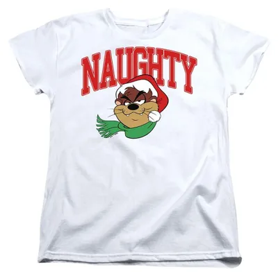 Image de T-shirt "Looney Tunes" - Modèle "Naughty" - pour femmes, référence TV37440 (taille L), couleur blanche