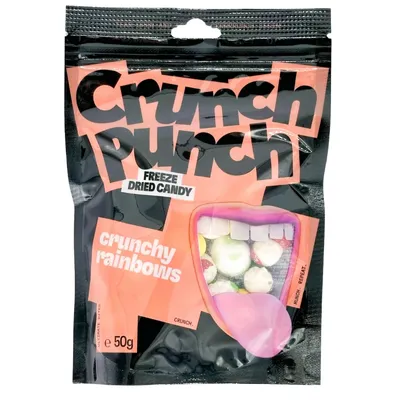 Produktbild von Crunch Punch Freeze Dried Candy Crunchy Rainbows 50g