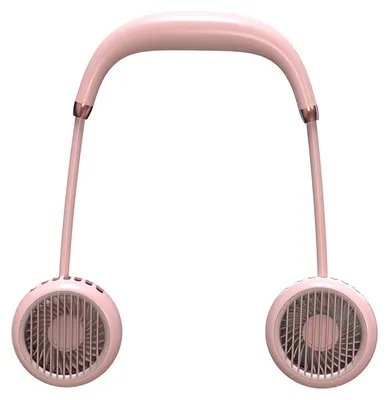 Produktbild von Freihändiger Nackenventilator, wiederaufladbarer Mini-USB-Ventilator, tragbarer Nackenventilator im Kopfhörer-Design mit 360°-Drehung