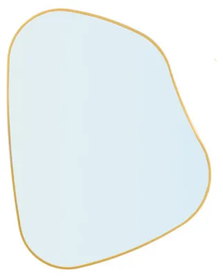 Produktbild von Giftdecor Spiegel Aura - gold - 66 x 53 cm - abstrakte Form - Wandspiegel