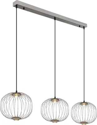 Produktbild von Globo Lighting Hängeleuchte Metall Nickel matt, LED