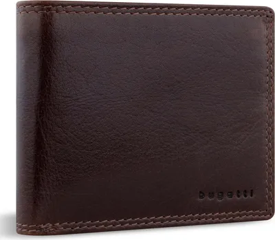Produktbild von bugatti Leder Geldbörse Savona Wallet With Flap 8CC Brown dunkelbraun