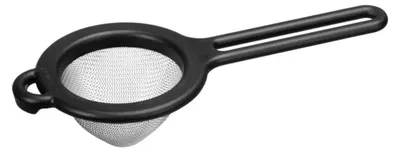 Zdjęcie produktu dla Sito kuchenne GastroMax o drobnych oczkach średnica: 80 mm czarne