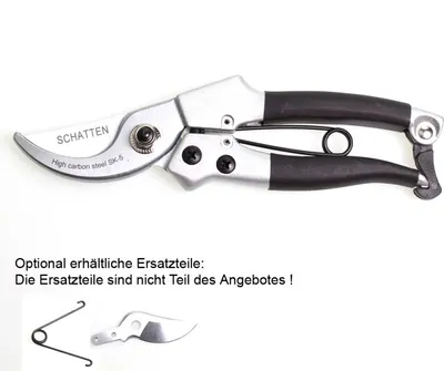 Produktbild von Präzise Gartenschere für kleine Hände - Ergonomische Floristenschere Rosenschere mit SK-5 Stahlklingen und Sicherheitsverschluss