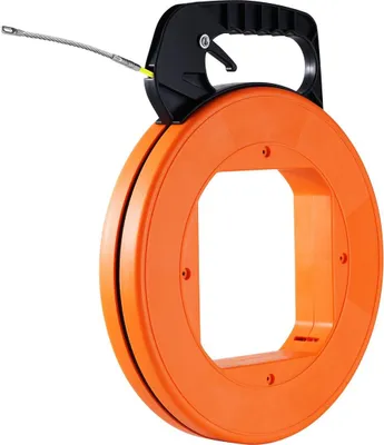 Obrázek produktu pro Vlečný kabel pro tahání kabelů a vodičů, délka 200 stop, průměr 3/16 palce, sklolaminát, pevné plastové pouzdro