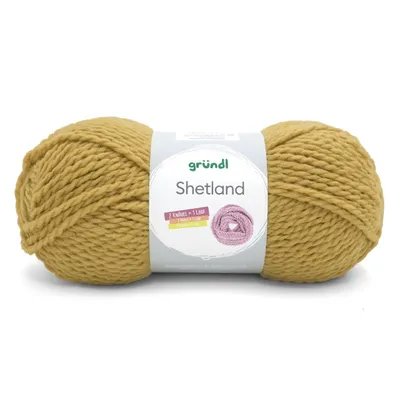 Produktbild von Gründl Wolle Shetland 100 g curry