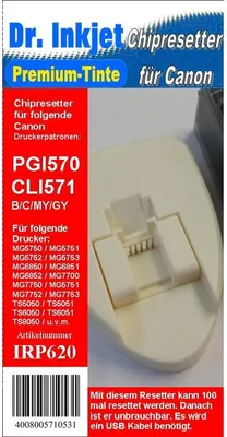 Produktbild von Chipresetter für PGI-570 & CLI-571 Tintenpatronen | Mit USB Anschluss
