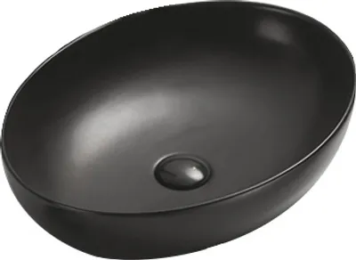 Produktbild von Mexen Jowita Aufsatzwaschbecken 52 x 39 cm, Schwarz matt - 21355285