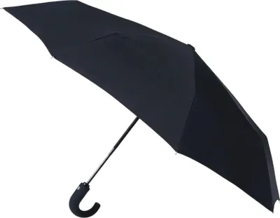 Zdjęcie produktu dla IMPLIVA GF-528, Kompaktowy, Parasol przeciwdeszczowy, Okrągły, Czarny, Włókno szklane, Poliester