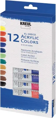 Immagine prodotto di KREUL 28250 Acrylfarbe el Greco 12 ml 12er-Set