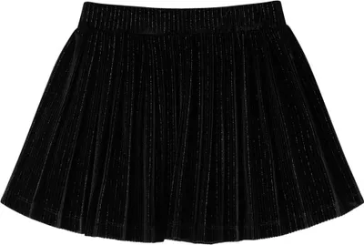 Immagine prodotto di vidaXL Gonna a pieghe per bambini con Polyester nero 104