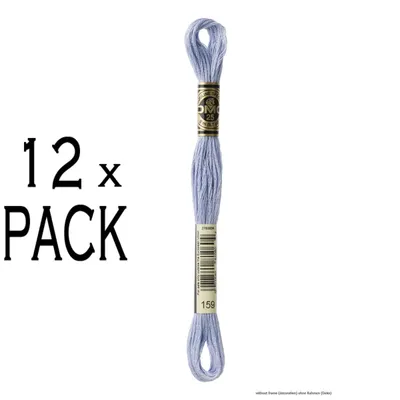 Produktbild von 12x DMC-Stickgarn Mouline Special 117mc -159, 6 Fäden, 8m