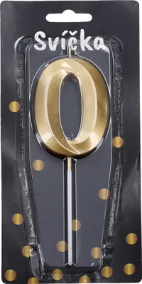 Immagine prodotto di Candela numero 0 oro