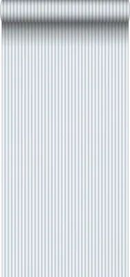 Zdjęcie produktu dla Sanders & Sanders Tapeta paski szaro-niebieskim 50 x 900 cm