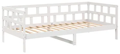 Produktbild von vidaXL Tagesbett Weiß Massivholz Kiefer 90x190 cm