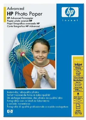 Produktbild von Fotopapier HP Q8692A 10x15cm Packung mit 10 Stück