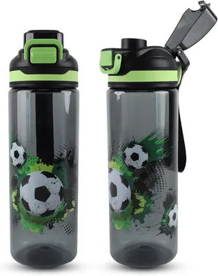 Zdjęcie produktu dla Butelka do picia dla dzieci, wolna od BPA, pojemność 650 ml, szczelna, idealna do szkoły i uprawiania sportu