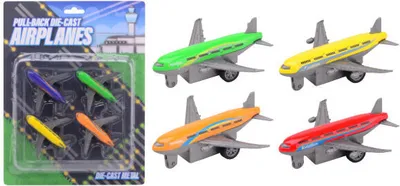 Produktbild von 4 vliegtuigen diecast en pullback 26128